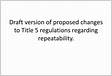 2023 Title 5 Regulation Changes